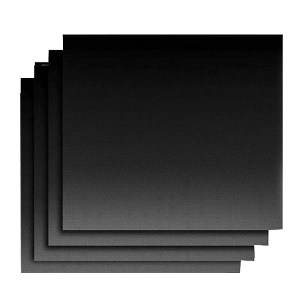 4Pcs Bbq Grill Mat Non-Stick Heat Resistant Reusable Grill Sheet Oven Pan Liners Baking Pad for Easy Clean Bbq Cooking view 2