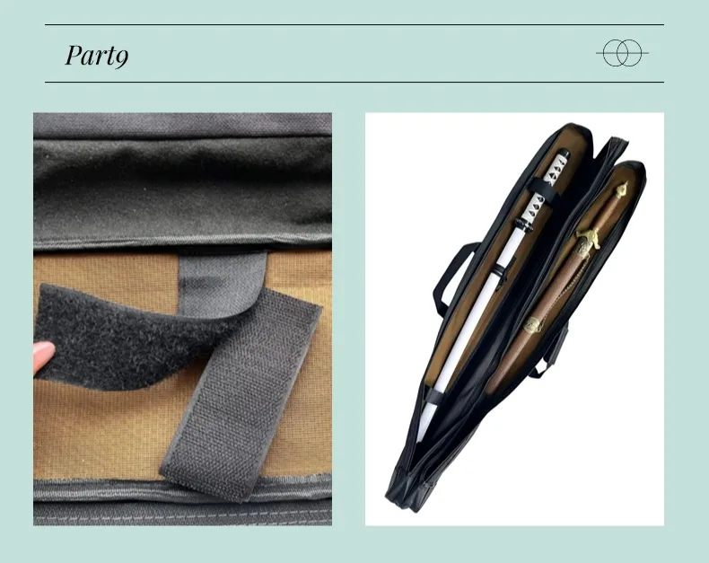 1.22 Meter Sword Bag 48in Waterproof Bag Martial Art Case Katana Kendo Holder Carry Case Tai Chi Bag Shoulder Bag