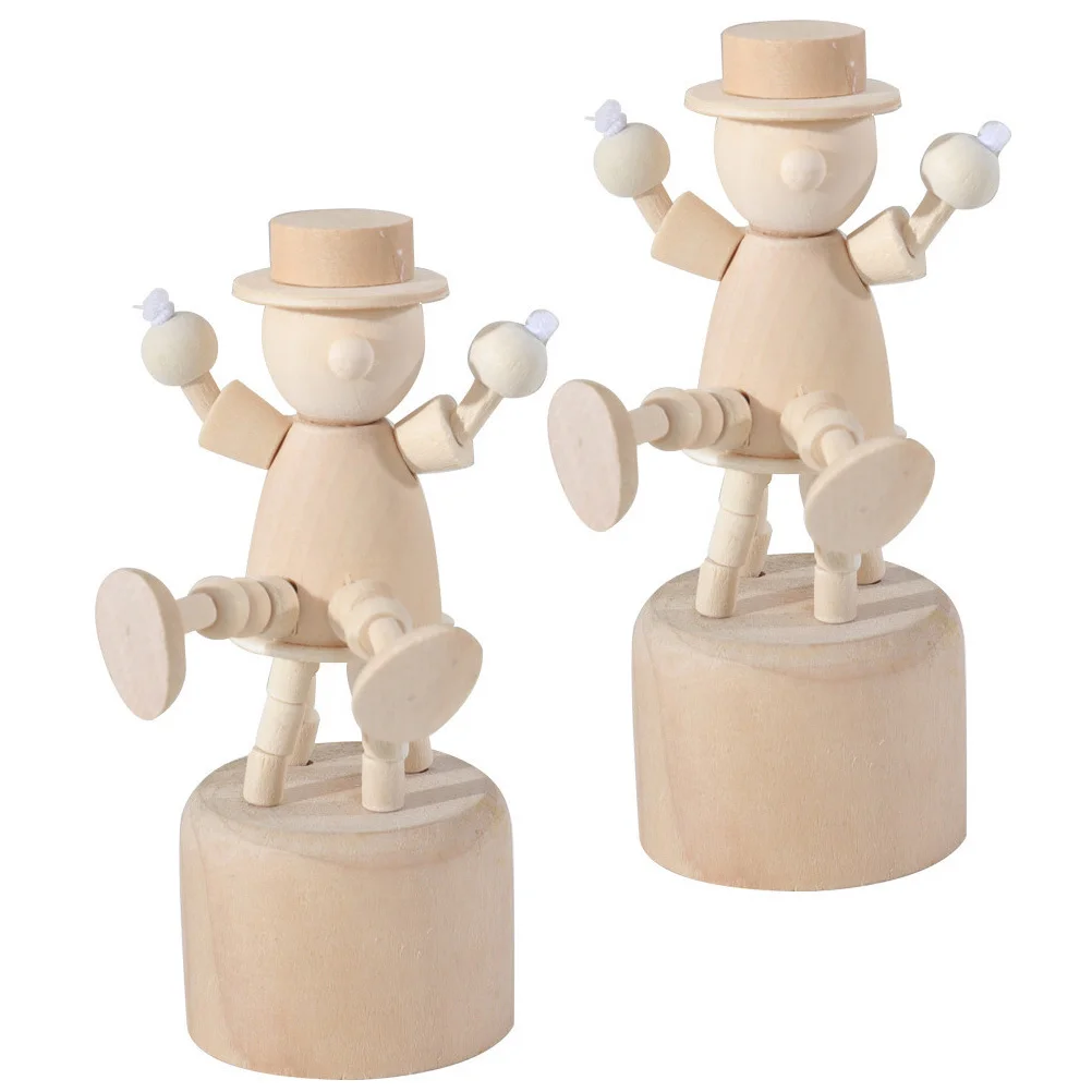 

2pcs Wooden Ornaments Unfinished Diy Desktop Decor For Home Living Room Bedroom Diy Ornament Wood Craft Kids Gift