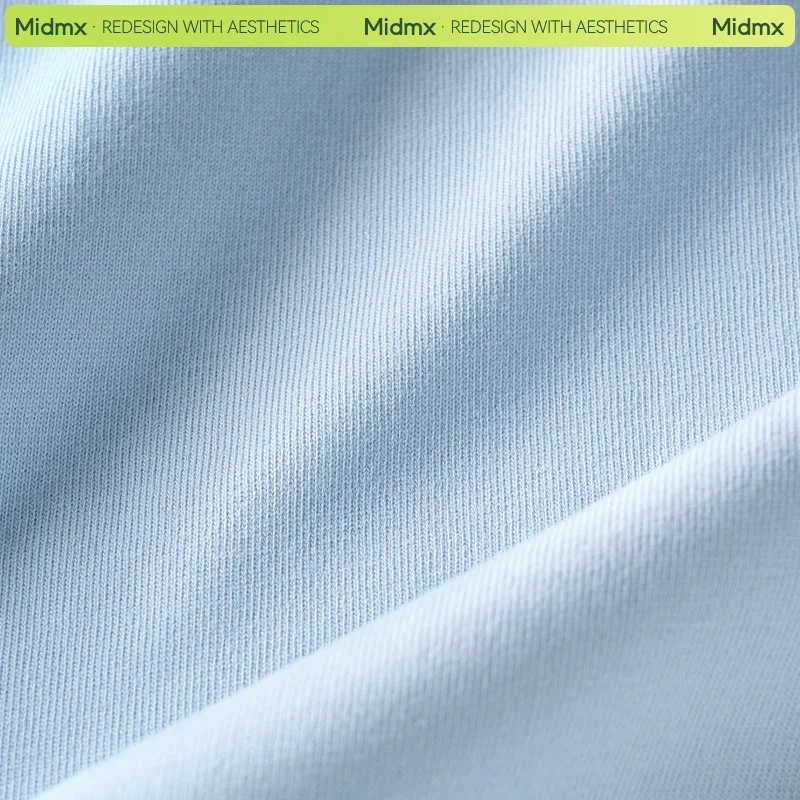 Solid Color Pure Cotton Short-Sleeve T-Shirt for Men, Summer Heavyweight White Regular Shoulder Long-Sleeve Layering Base Shirt Trendy Bai'Da