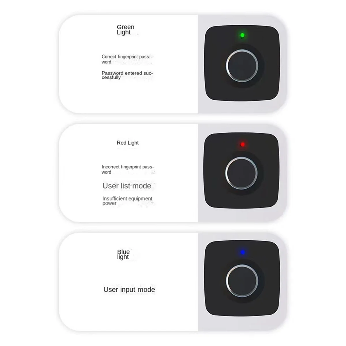 Y03A Biometric Fingerprint Lock Black Keyless Cabinet Lock Smart Drawer Locks Anti-Theft Door Lock Long Standby Time