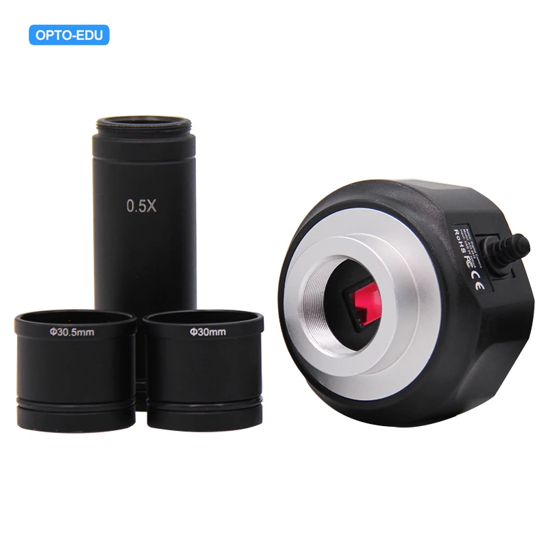 NEW OPTO-EDU A59.4910-M05 5.0M Resolution CCD Camera with USB2.0 High Speed for Microscope Precision Measuring Instrument