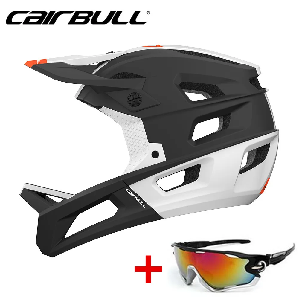 CAIRBULL 2024 New DEFENDER Mountain Bike Helmet Highlights Downhill Enduro Integrated Original Full-face Cycling Bicycle Helmet