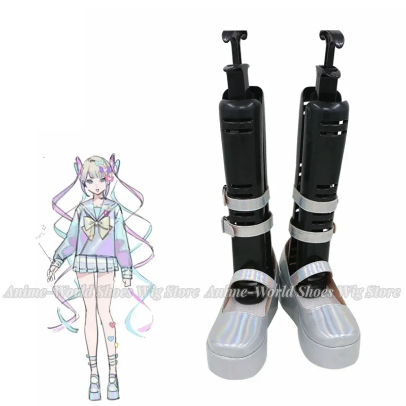 ホロライブ NEEDY GIRL OVERDOSE KAngel コスプレ靴カスタム男性女性ユニセックスエンジェルちゃん美しいハロウィンコスプレ靴