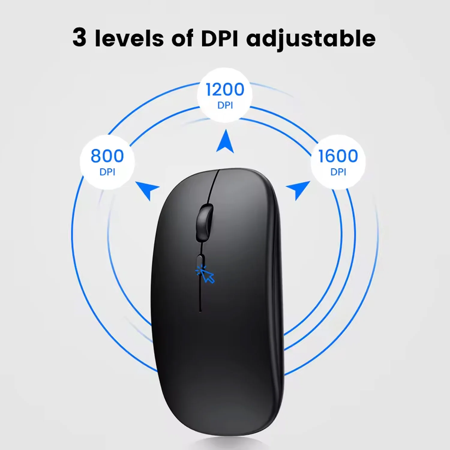 Mini Bluetooth-compatible Mouse Wireless Mouse Silent Computer Mice Portable Working Gaming Mouse For Lenovo Laptop Tablet