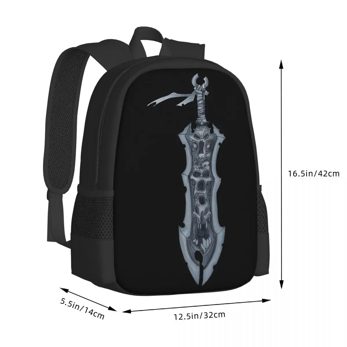 Sword Chaoseater Darksiders Student Backpack School Bag Hiking Travel Daypack for Boys Girls Fashion Bookbag Shoulder Bags