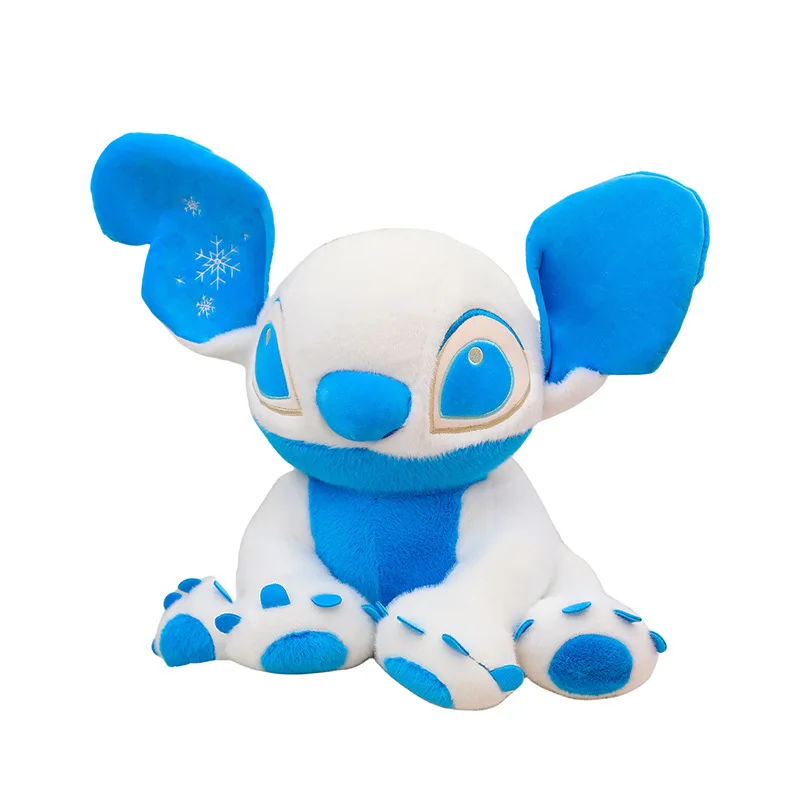 Disney Lilo & Stitch Kawaii Snowflake Stitch Stuffed Plush Toys Cute Stitch Anime Plush Toys Christmas Gifts For Kids Girls