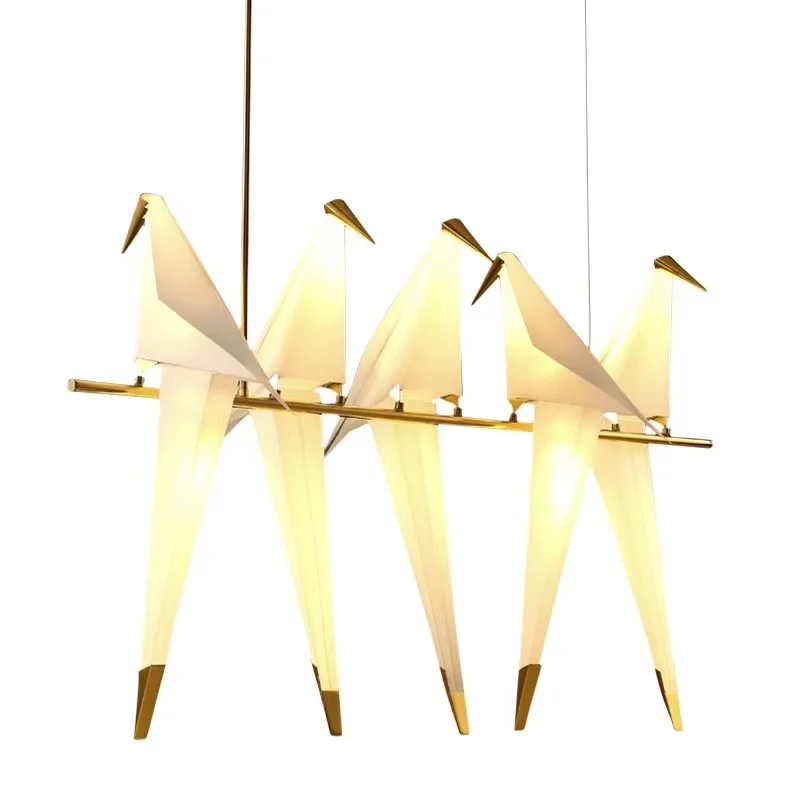 

Postmodern Art Deco Love Bird LED Iron Acryl Designer Suspension Luminaire Pendant Lights.Pendant Lamp.Pendant light For Foyer