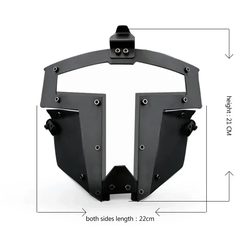 Tactical Full Face Mask with Lens Camo Airsoft Paintball Protective Mask for Fast Helmet Outdoor Wargame Combat Military Gear