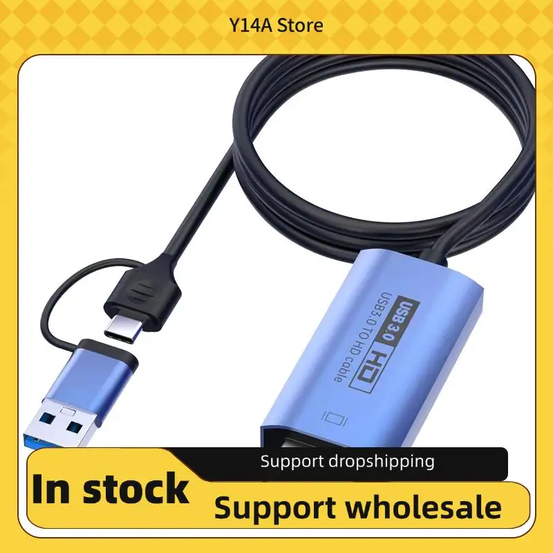 

Y14A 3 в 1 USB 3.0 на совместимый кабель-конвертер док-станция 1080P HD мультидисплей конвертер разветвитель для Windows 7/8/10