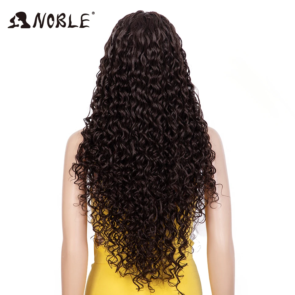 Edle synthetische Lace-Front-Perücke, 30 Zoll lange, lockige Haarperücke, Lace-Front-Afro-Perücke mit krausen Locken für Damen, Lace-Front-Perücke – Detail 14