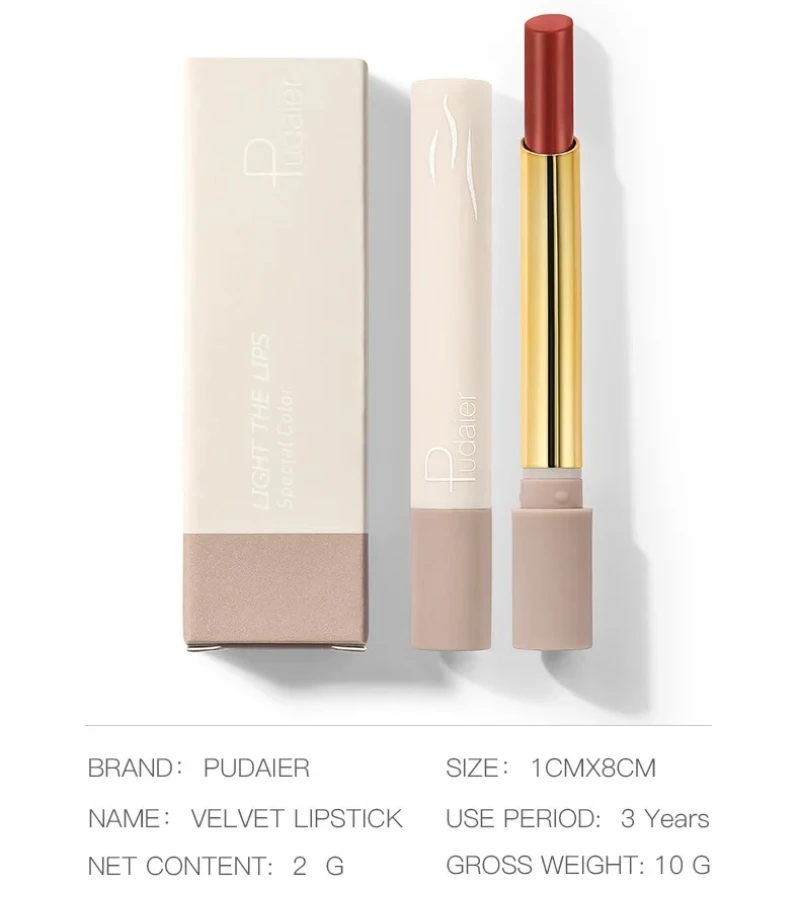 16 Color Smooth Velvet Matte Lipstick Red Sexy Women Moisturizer Nutritious Luxury Nude Lips Stick Pudaier Brand Cosmetics
