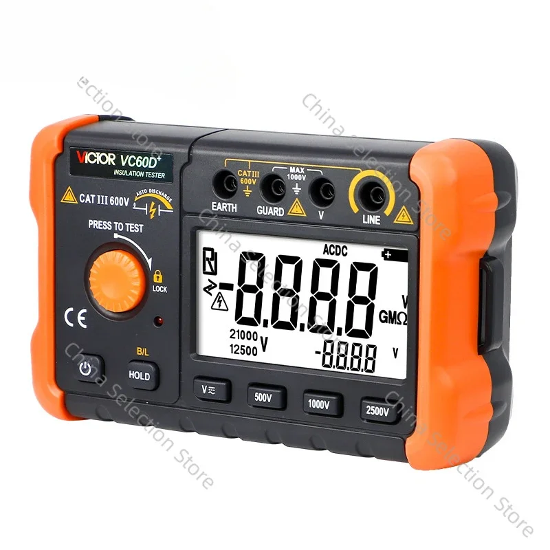 

Megameter 60B + 1000V Insulation Resistance Meter Insulation Resistance Tester