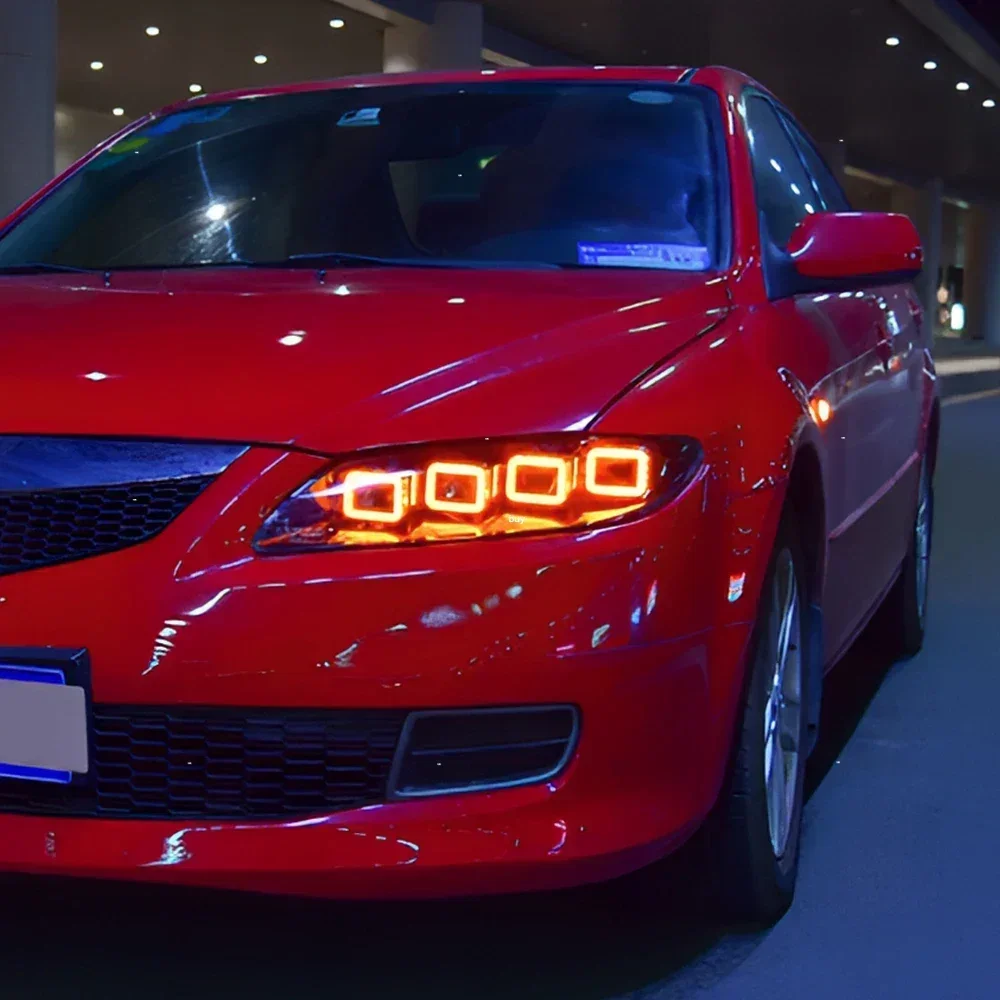 

For Mazda 6 2003-2015 Car Front Lamps Upgrade High Quality Dynamic 4 Projector Lens Accessories LED Auto Headlights Assembly