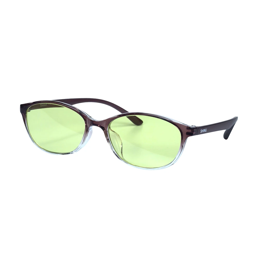 

PA11 Cat eye reading glasses women smart blue light filter yellow lens only blocks harmful blue light energetic all day long