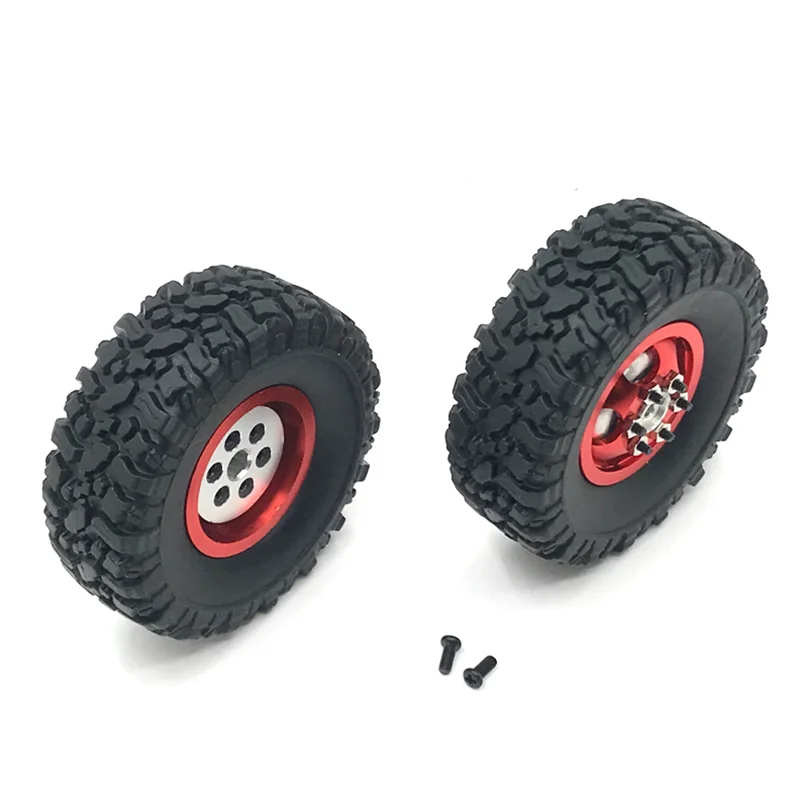 

Used For WPL C14 C24 B14 B16 B24 B36 HengLong FeiYu JJRC RC Car Parts Upgrade Metal Single Wheel Hub Tire