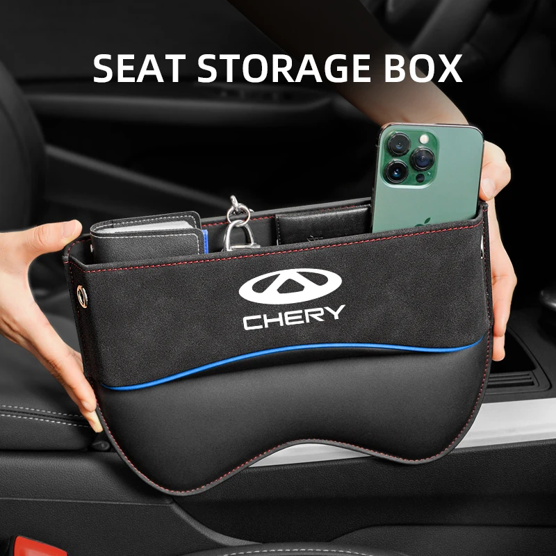 Car seat gap filler storage and organizer box suede, For Chery Tiggo 8 Plus 7 Pro Max Jaecoo 7 Arrizo 5 8 Exeed RX VX 2023 2024
