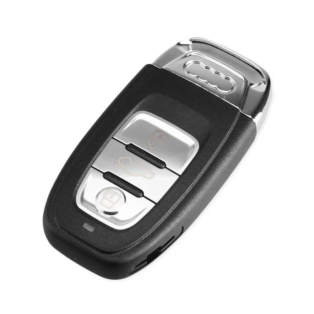 KEYYOU 3 Buttons Car Key Case Cover For Audi A4l A3 A4 A5 A6 A8 Quattro Q5 Q7 A6 A8 HU66 Blade Insert Key