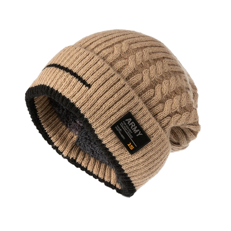 2023 Winter Beanie Hat for Men Knitted Hat Winter Cap Beanie Women Thick Bonnet Hats Skullies