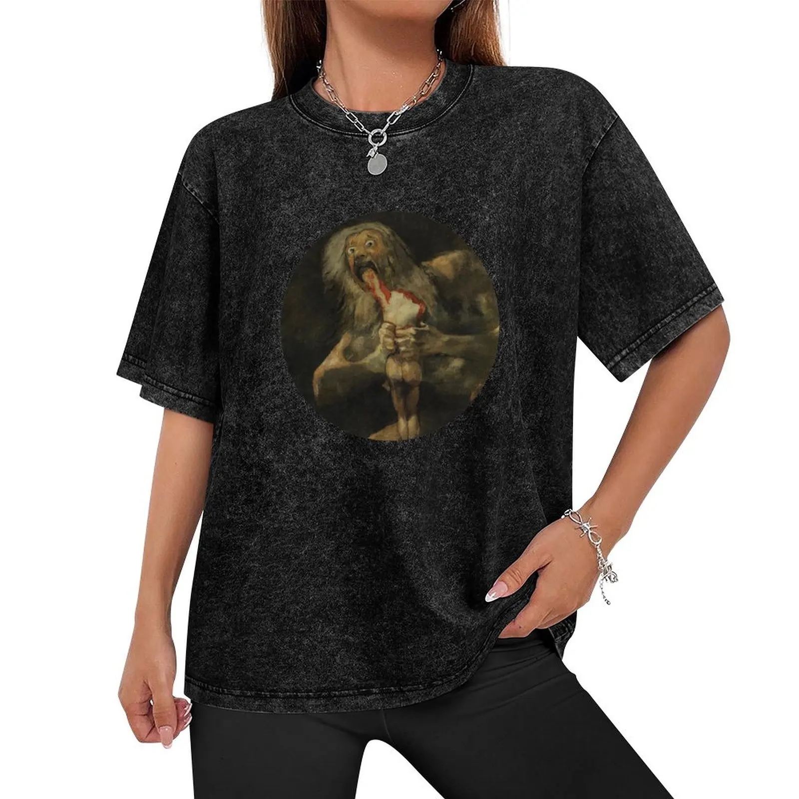 Saturn Devouring His Son by Francisco Goya T-Shirt graphic tee shirt sublime custom shirt mens graphic t-shirts pack