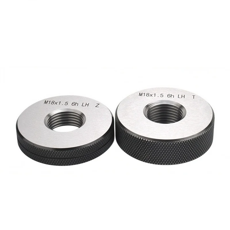 6g Left Hand M40-M47 1SET(1*GO+1*NOGO) Metric Left Fine Tooth Thread Ring Gauge Measure ToolsX0.5/0.75/1/1.25/1.5/2/3