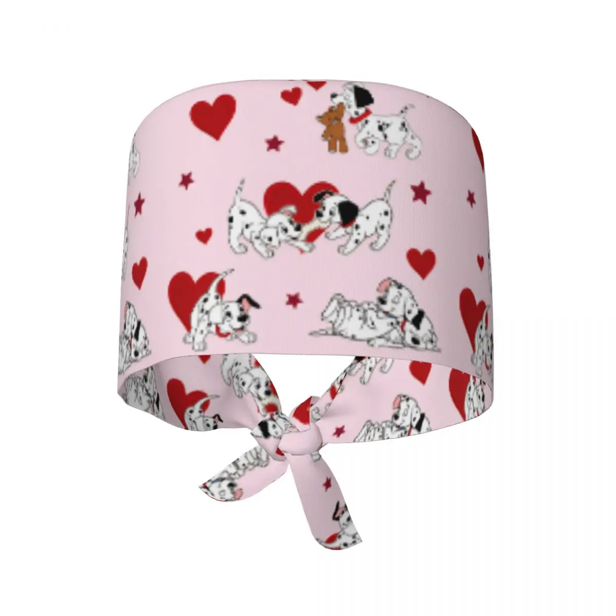 

Work Scrubs Hat 101 Dalmatians Nurse Hats Fashion For Unisex Tie Back Working Cap Breathable Medical Cap