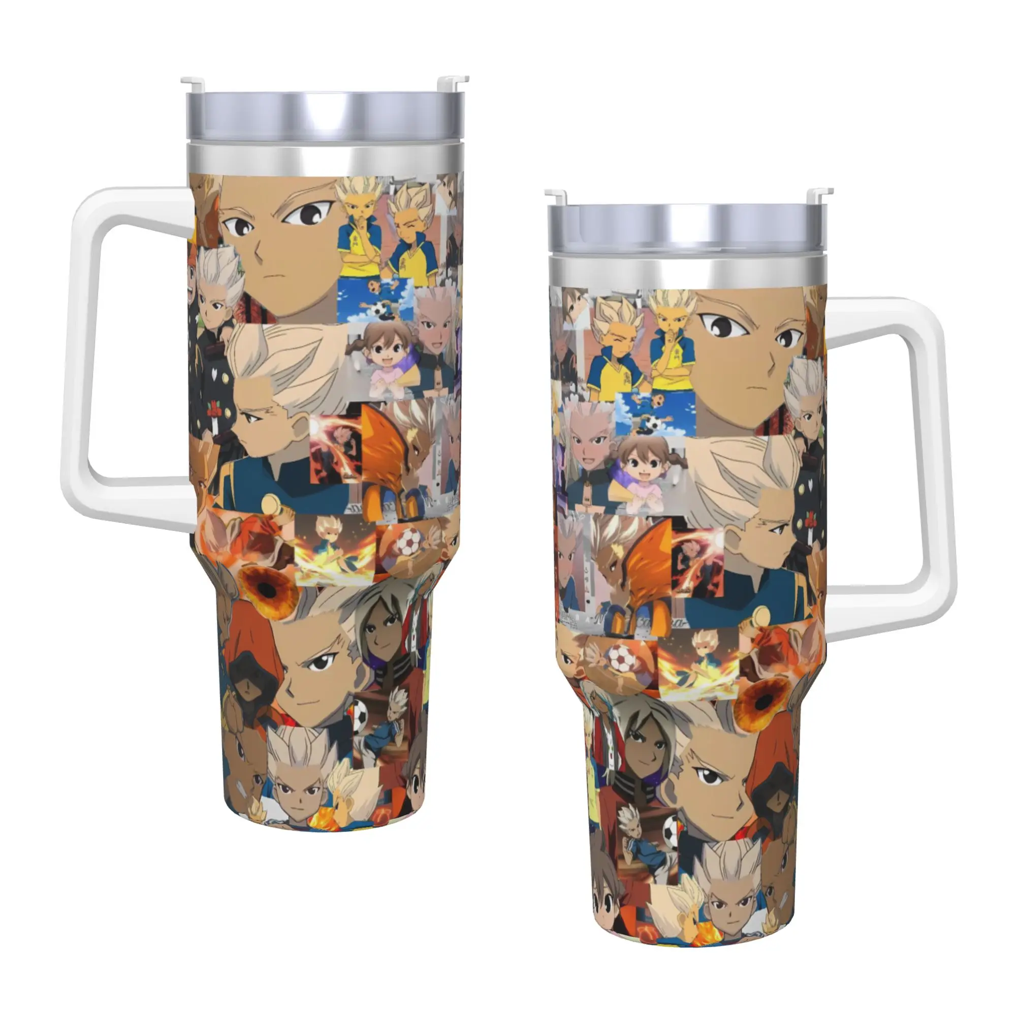Stainless Steel Tumbler Anime Axel Blaze Inazuma Eleven Thermal Cups  Insulated Cold Drink Car Mugs Beach Graphic Water Bottle