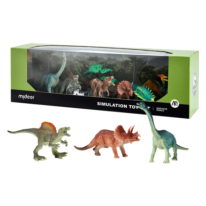 

Mideer Simulation Toy Set Dinosaur World Toy Model for Kid's Present