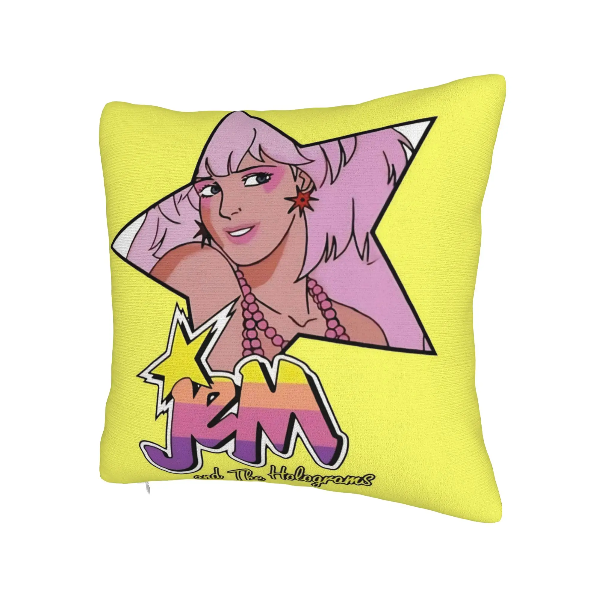 Decorative Pillowcase Jem And The Holograms Stuff Sofa  Pillow Case Cover Square Multi Size