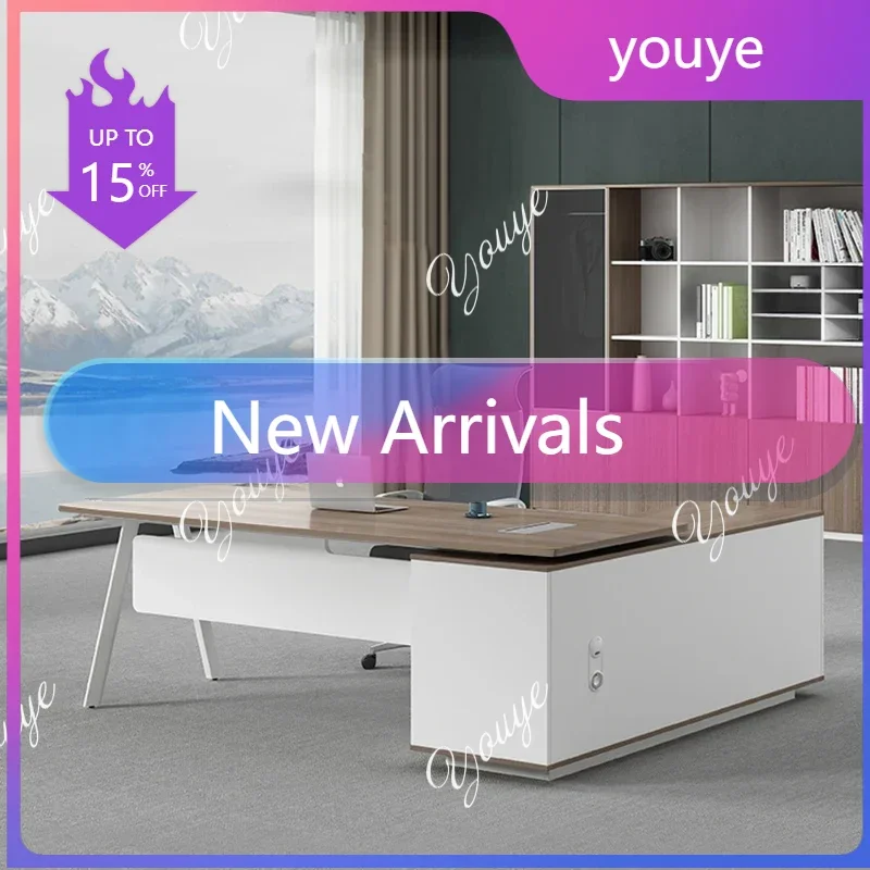 N63 Drawer Home Study Office Desk Study Wide Bedroom Coffee Computer Office Desk Laptop Storage Writing Mesa Ordenador Furniture