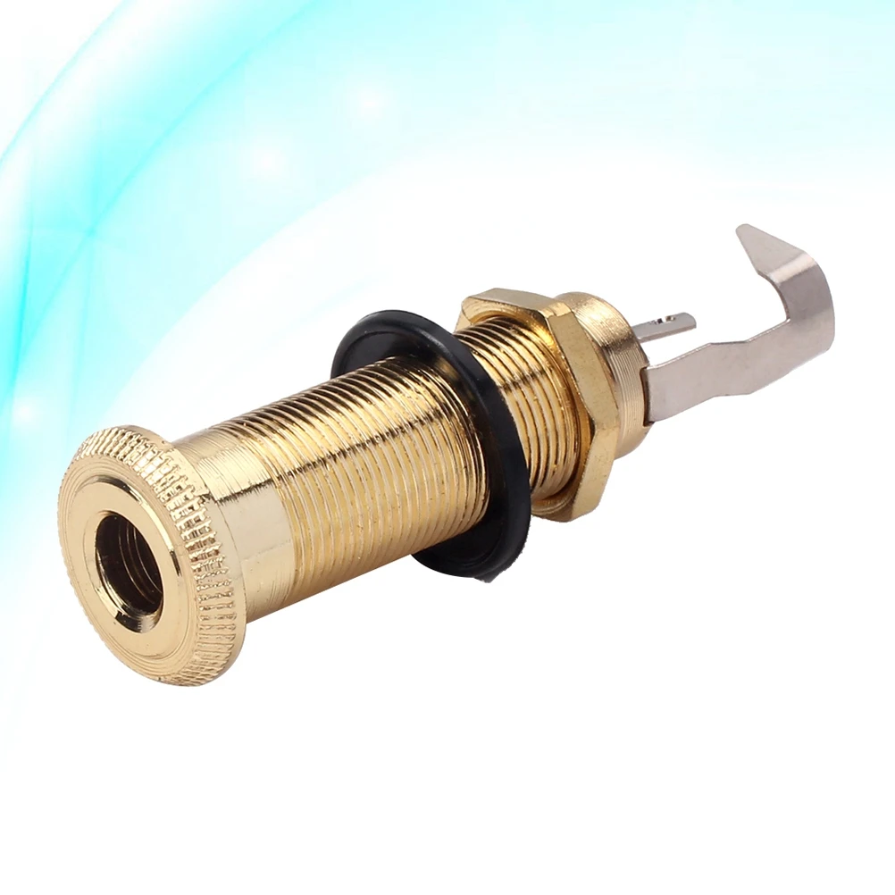 

Long Insertion Guitar Jack Socket Input Output Endpin Cylinder Mono