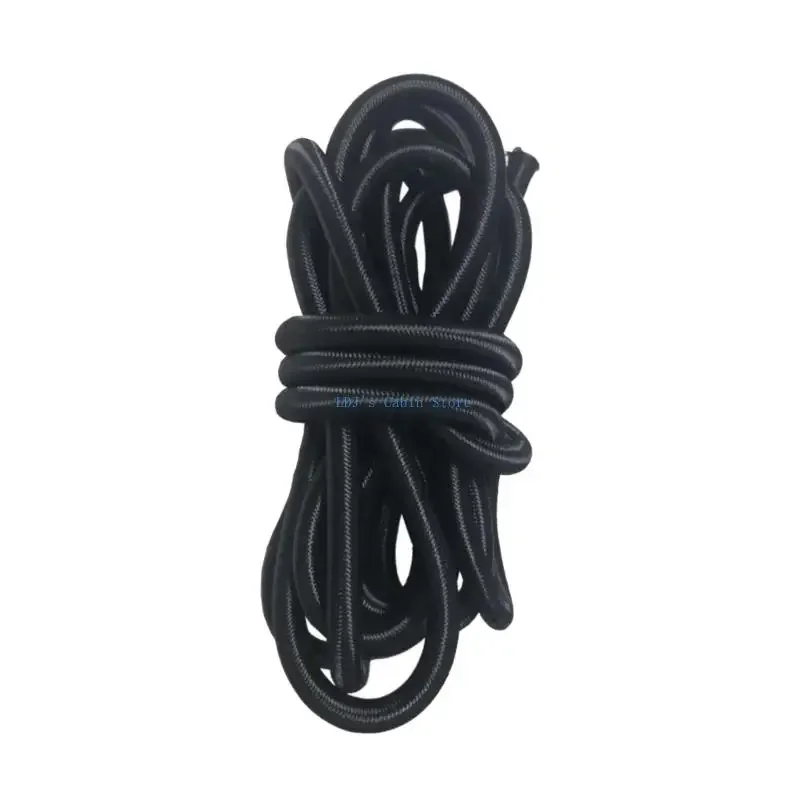 Kayaks Deck Bungees Cord, Braided Black Elastic Surfboard Cord for Carry Setups Use