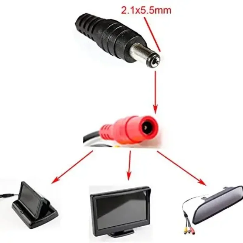 ولاعة السجائر محول التيار الكهربائي ، شاحن كابل للسيارة ، شاحنة ، حافلة ، فان ، قارب ، تيار مستمر 5.5x2.1 مللي متر ، 12 فولت ، 24 فولت ، 24 فولت