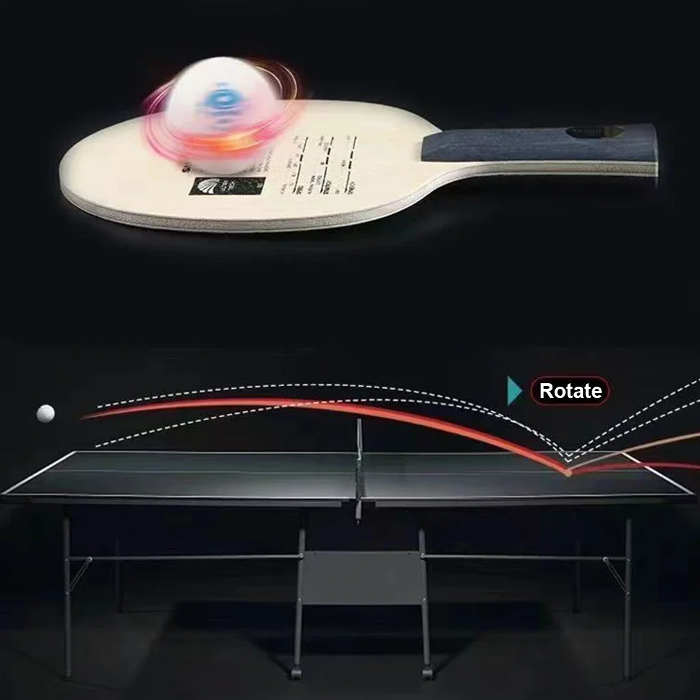 T5000 ใบมีดปิงปอง 5 ไม้ 2 คาร์บอนกลางปิงปองใบมีดสําหรับ LOOP Drive พร้อม Fast Attack