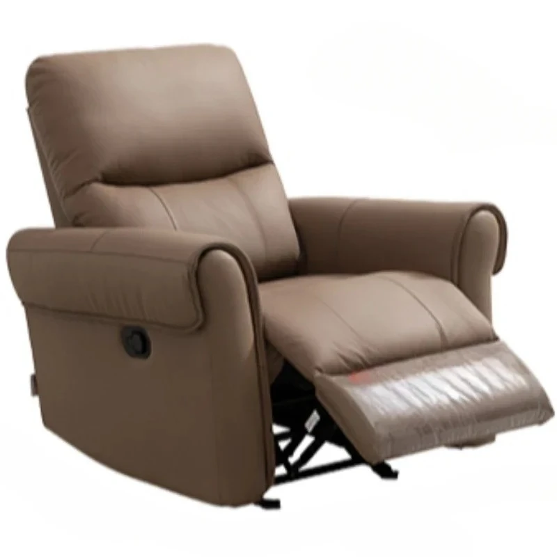 

F First Class Leather Functional Sofa Small Unit Rocking Chair Single Sofa Modern Simple 30361