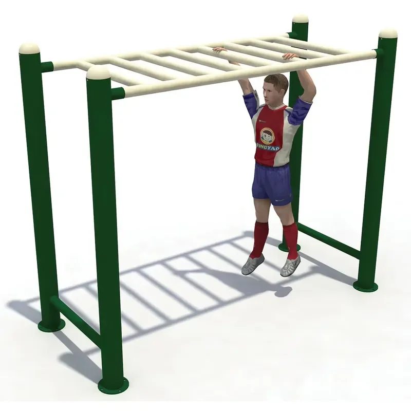 Customized Design Outdoor Fitness Horizontal Ladder Galvanized Steel Body Training Gymnastic Equipment 300x110x210cm Enhance