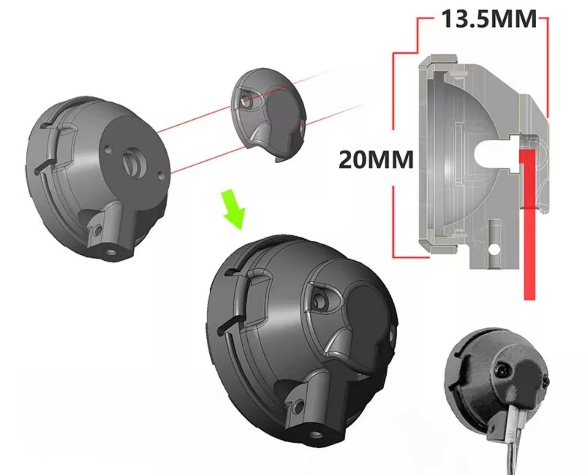 CChand focos LED de 3mm para coche RC 1:10 TRX-4 G500 TRX-6 G63