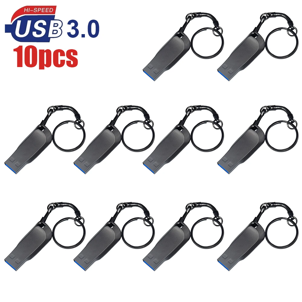 10pcs/lot USB3.0 Metal USB Flash Disk Thumb 16gb 64GB Creative Personality Music Gift High Speed USB Flash Disk Free Logo Gift