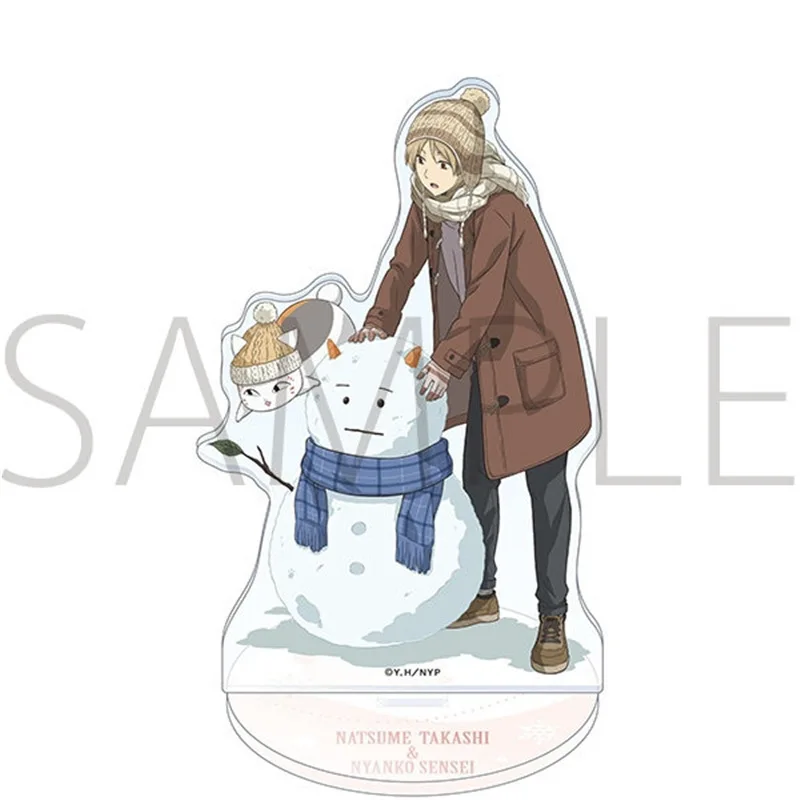 

Natsume's Book of Friends Japanese Anime Peripherals Playing Snow Ball Version Acrylic Stand Collectible Desk Ornaments Gift Toy