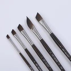 Artsecret-Pinceau de peinture d'interconnexion acrylique ANGLE, SLaura rel Hair Mix, Bambou satisfait, La plus récente Staacquering, Piazza Art-Tool Supplies, 975