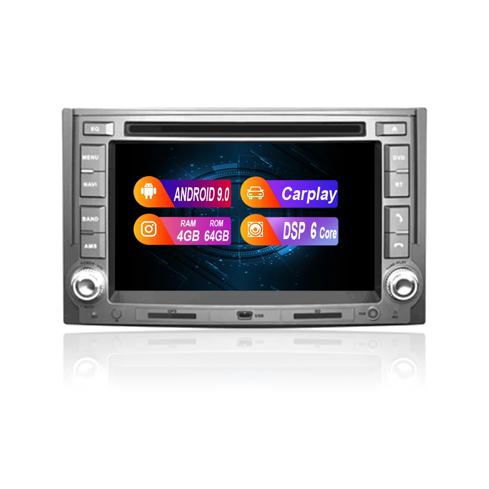 

ZWNAV Android 10.0 Auto Electronics 4g Gps Tracker Car Multimedia Dvd Player H1/Starex 2007-2015 Car Stereo Carplay