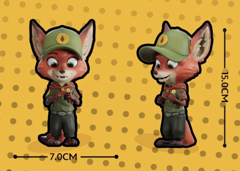 فيلم Zootopia الحيوانات أرنب جودي هوبس الثعلب نيك وايلد غاري ثعبان سيارة مكتب الديكور الشكل لعب لعيد ميلاد عيد الميلاد عيد الميلاد