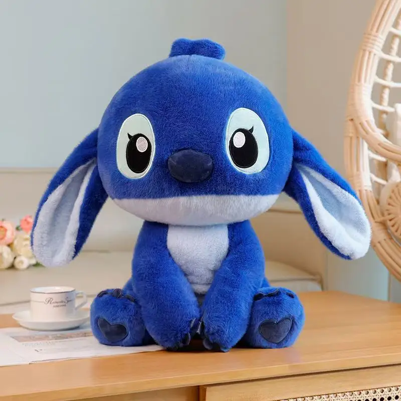 

Новейшая милая плюшевая игрушка Stitch Miniso с имитацией наполнения, милые куклы с героями мультфильмов аниме и забавные детские подарки на день рождения
