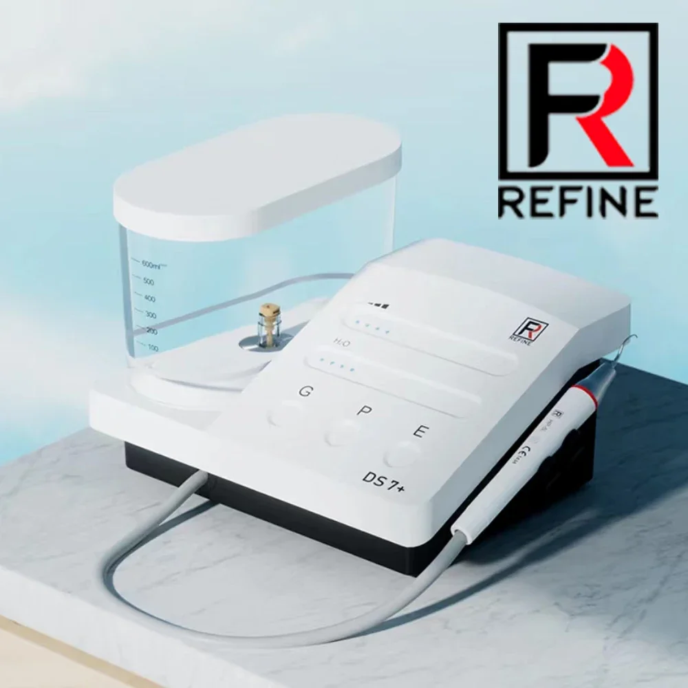 Refine DS 7 + 치과 초음파 피에조 7 + 스케일러 엔도 스케일링 치아, 분리형 핸드피스 맥스피에조 7 플러스용 LED 물병 포함