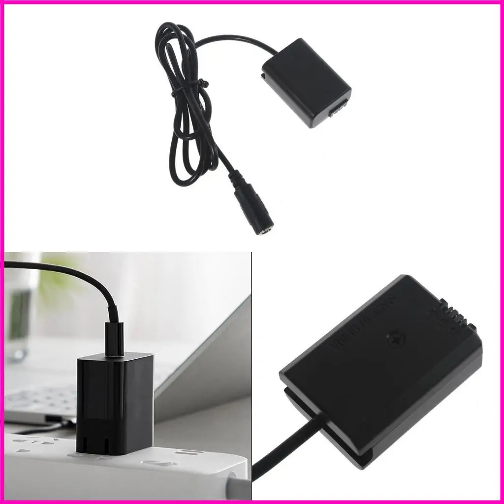  NP-FW50 Dummy Battery Type-C Cable PD Adapter for Son y A7R2, A7RII, A55, A5100