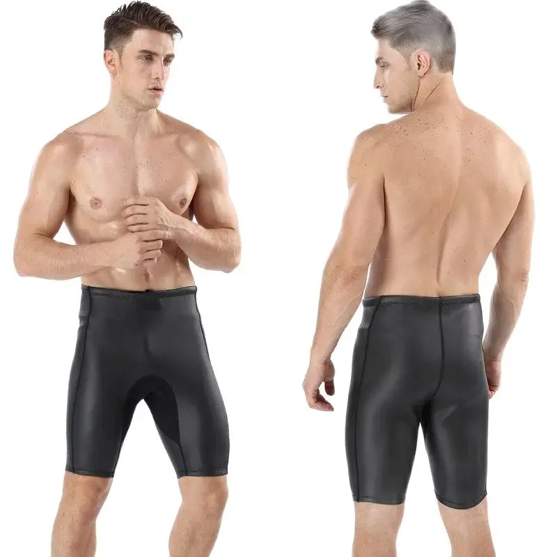 Men 2 MM Triathlon High Quality Keep Warm High Elastic Neoprene Buoyancy Shorts CR Light Smooth Shin Diving Pants Shorts