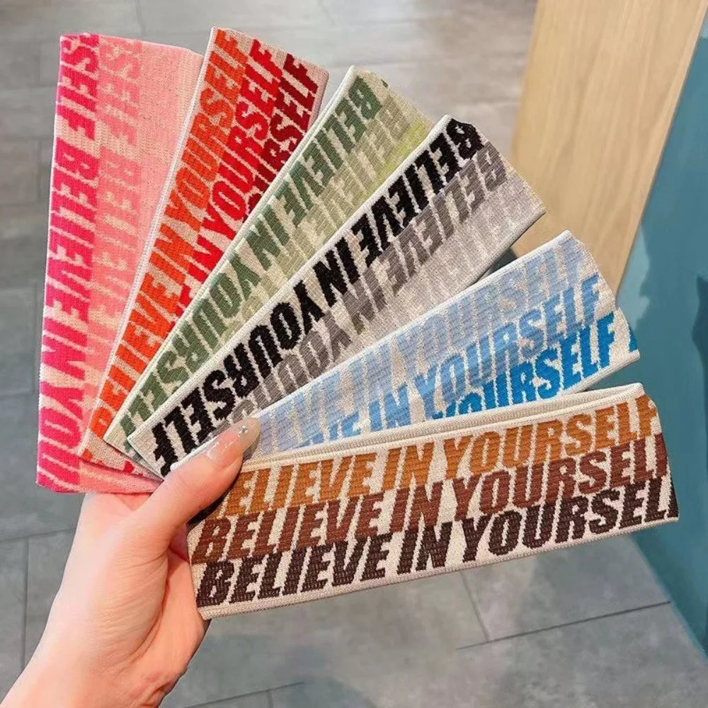 صيف جديد أزياء عصابة رياضية للرأس مرونة القطن تمتد اليوغا رباط شعر اضافية كبيرة واسعة عمامة أغطية الرأس لتشغيل اللياقة البدنية