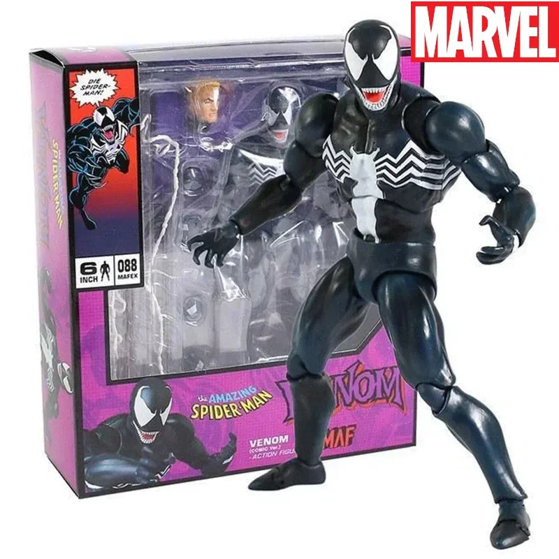 

16cm Marvel Mafex 088 Spider-man Venom Comic Ver. Re-release Action Figure Anime The Amazing Spiderman Collectible Toys Gifts