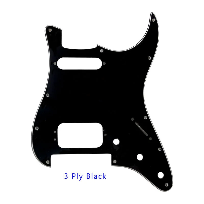 xinyue Guitar Pickguard -For US 11 Screw Holes Stratocaster With Floyd Rose Tremolo Bridge Humbucker  HS Scratch Plate