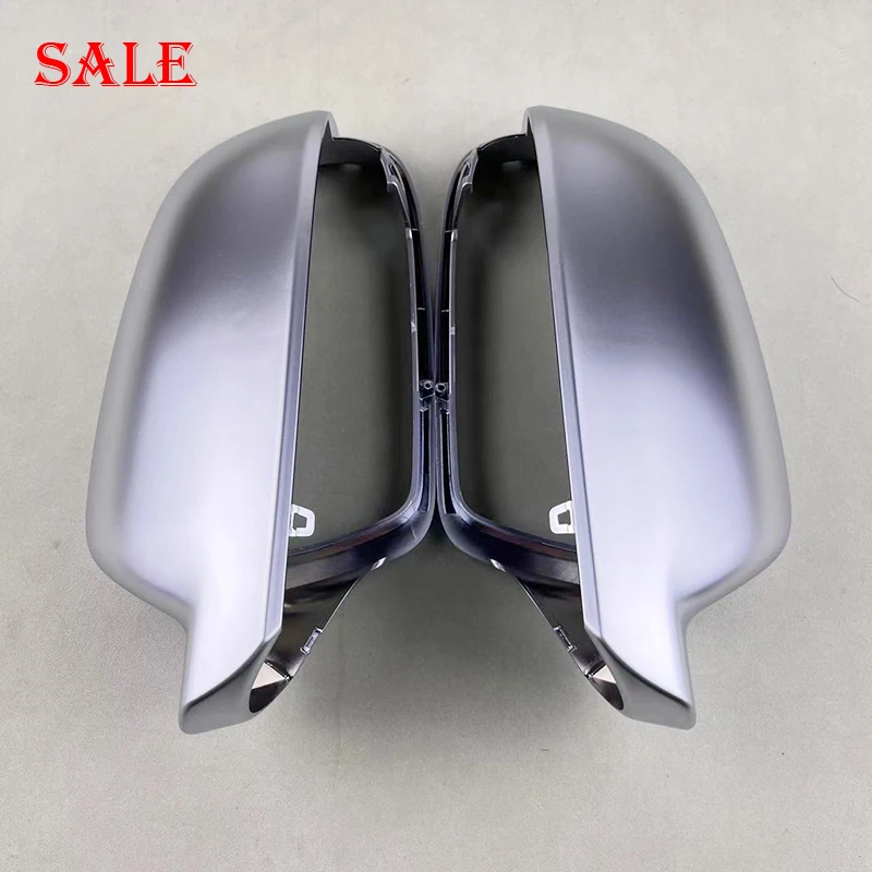 

Side Mirror Cover Caps Fit For Audi A4 A5 S4 S5 B8.5 B9 2017-2020 Replace Matte Chrome Silver Car Mirror Cover